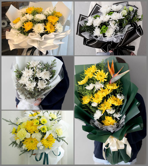 贵州六盘水盘县竹海镇黑牛坪村白事花束代送